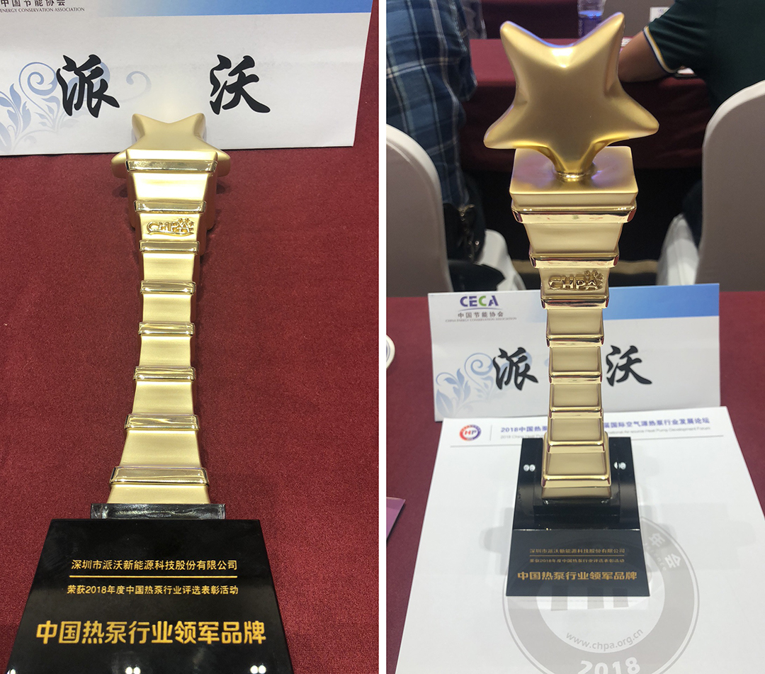 2018年8月九州酷游股份实力蝉联再获“空气能十大领军品牌”殊荣！