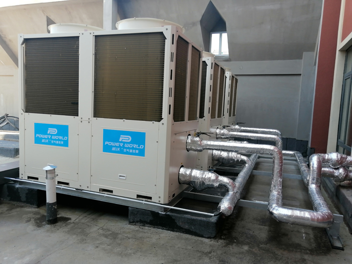 九州酷游低温空气能热泵在养殖大棚的应用效果